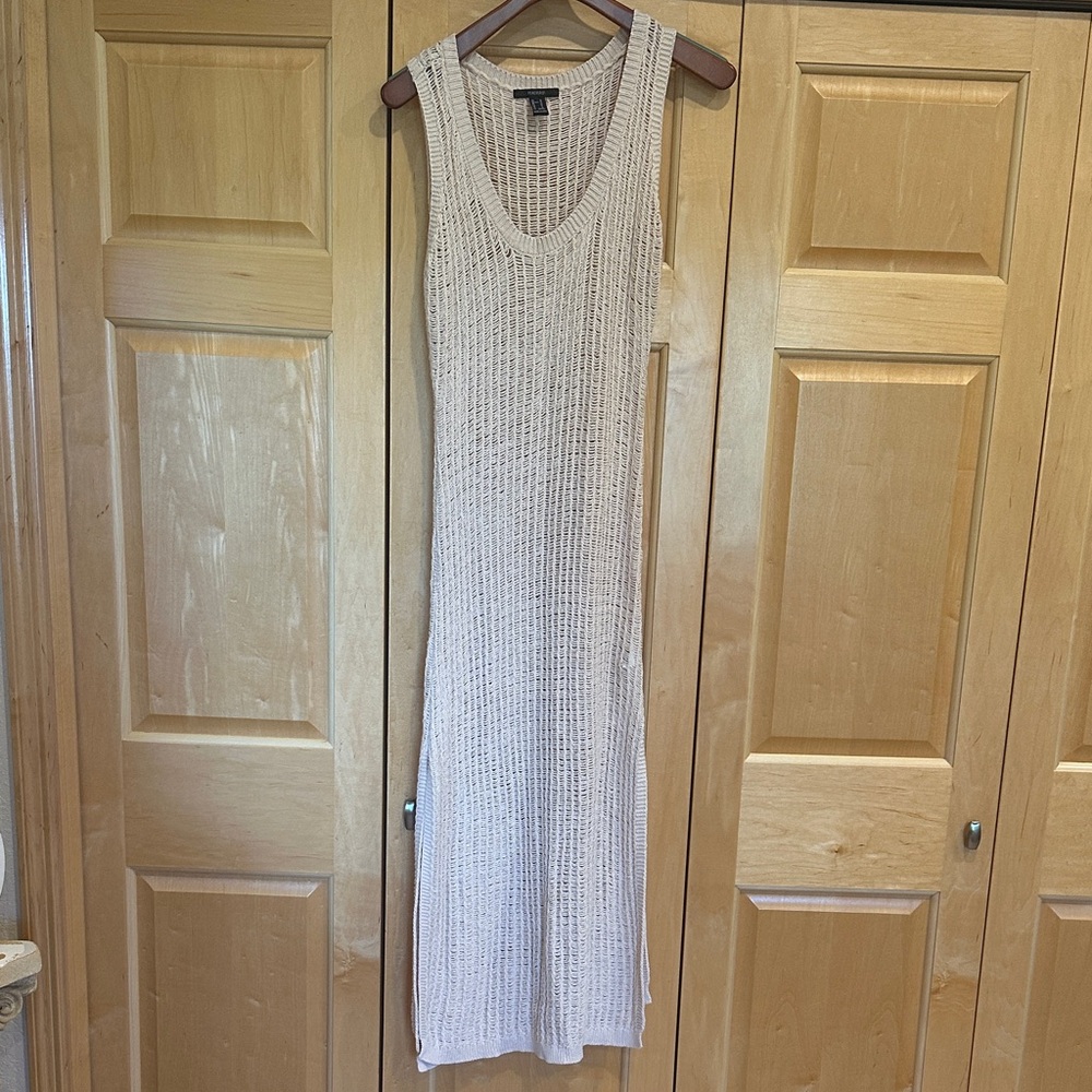 Forever 21 Cream Knit Maxi Dress